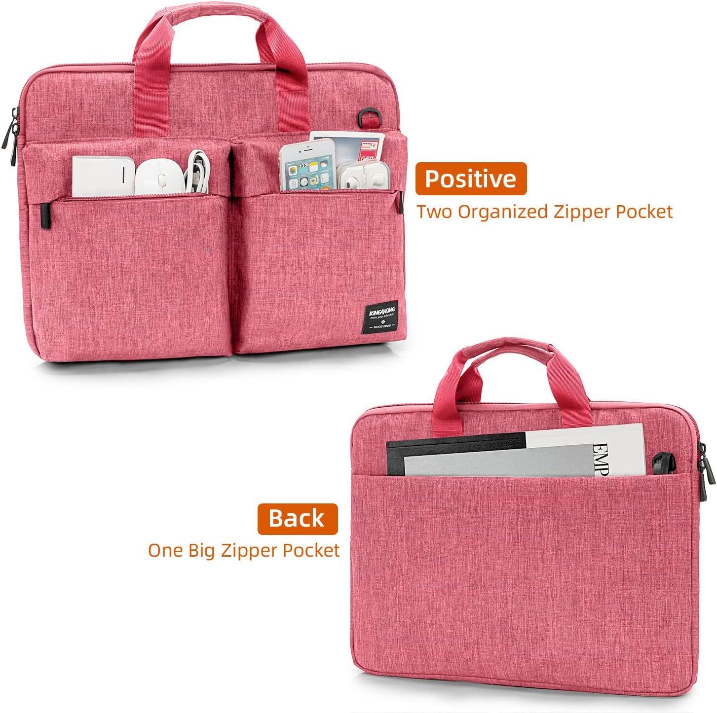 Positive  
Two Organized Zipper Pocket  

Back  
One Big Zipper Pocket