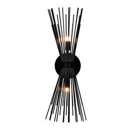 CWI Lighting - Savannah 2 Light Wall Sconce With Finish - Black