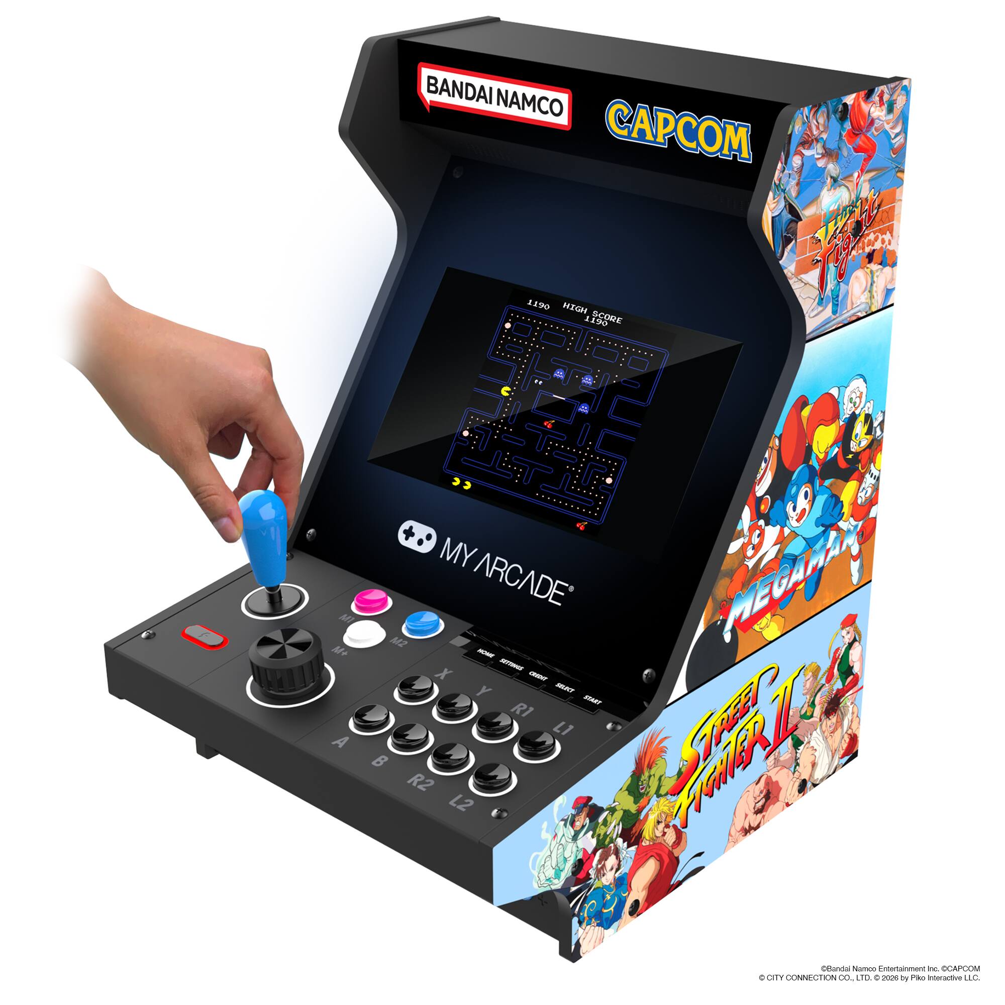 BANDAI NAMCO CAPCOM

4610 navE

J i90 SCORE

de a a

F AO

AMY ARCADE MEGAMAN - M - - X - Y - PAET RI

R2 L1 STAEET L2

Uandas Namen

tmre

ie

SCAPON

C

Calv CONNECTION

da ho - 2006 by Pas interartive C