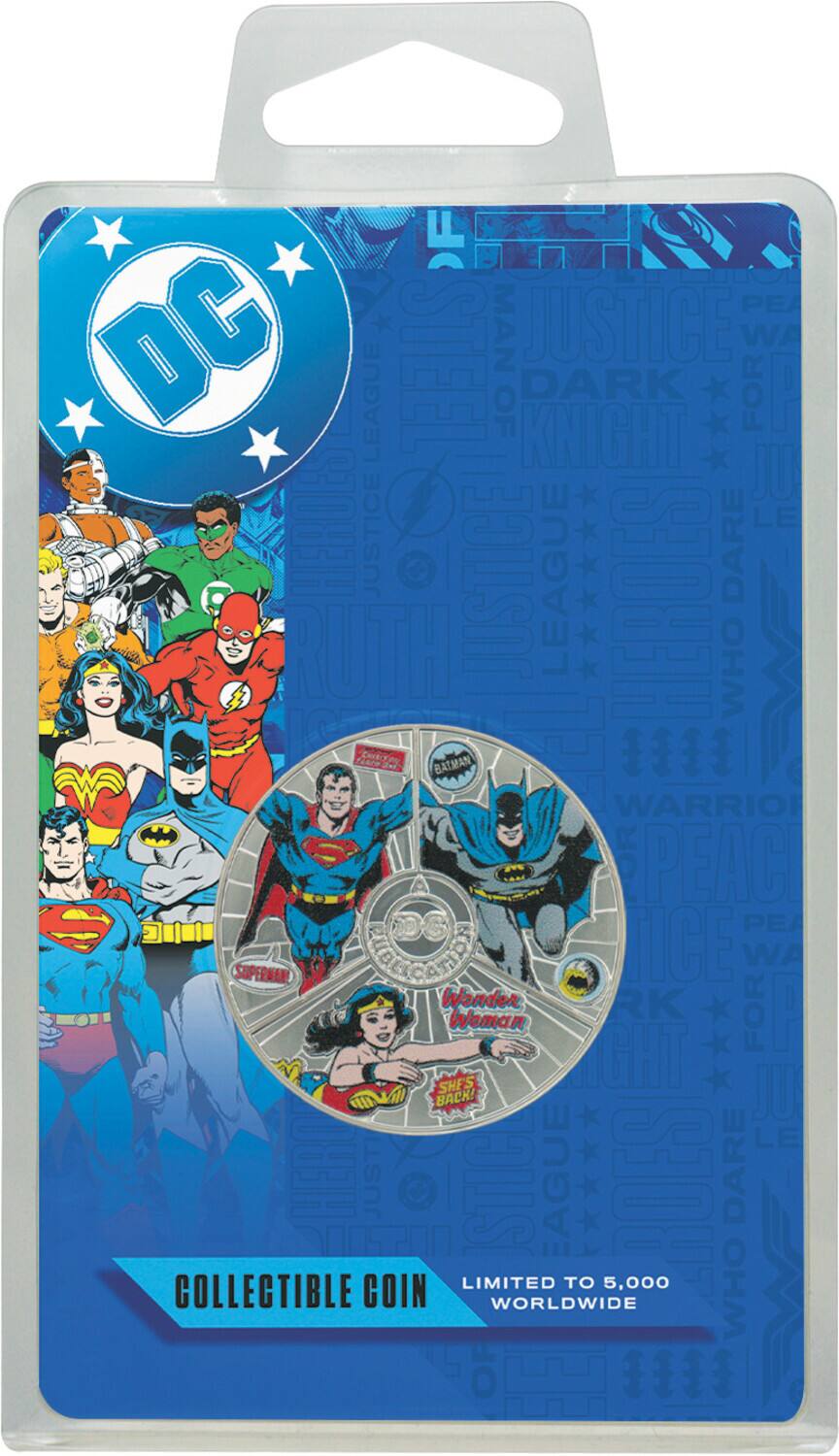 DC Justice League: Dark Knight for Peace

Superman, Batman, Wonder Woman, The Flash, Green Lantern, Aquaman, The Joker, Harley Quinn

Collectible Coin
Limited to 5,000 Worldwide
