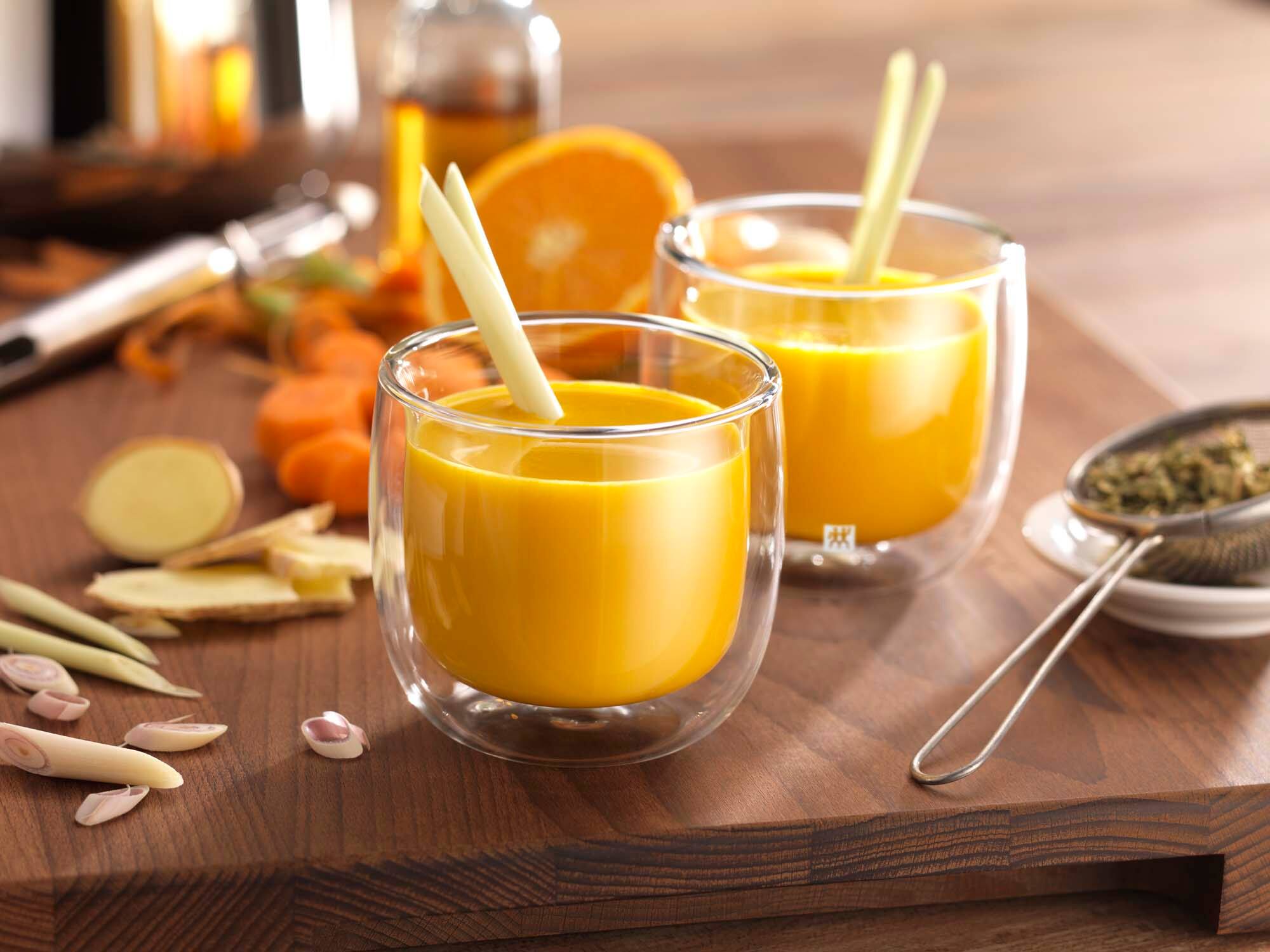 Alt View 3. ZWILLING - ZWILLING Sorrento 4-pc Double-Wall Glass Tea Cup Set - Clear.