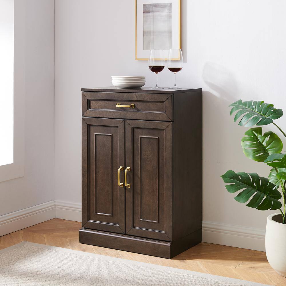Alt View 5. Crosley Furniture - Stanton Kitchen Storage Cabinet - Coffee.