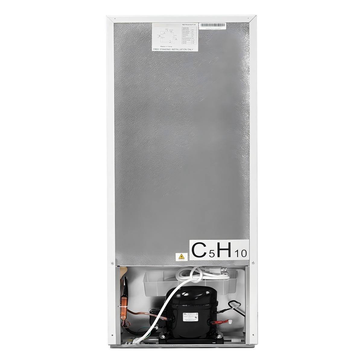 Alt View 8. Ecooso - 2-Door Compact Refrigerator with Top Freezer, Small Fridge for Apartment, Dorm Room & Office Use - White.