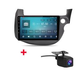 Junsun - Backup Camera Android15 carplay 4+64GB 8Core For Honda Fit Jazz 2007-2013 Car Stereo Radio GPS Navi WIFI RDS DSP SWC BT - Black