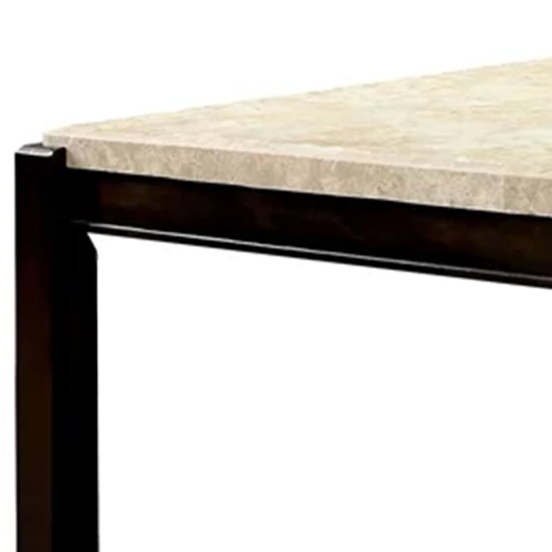 Alt View 1. Manhattan Lane - Gladstone I Contemporary Dining Table With Marble Top, Dark Walnut Finish - Dark Walnut Finish.