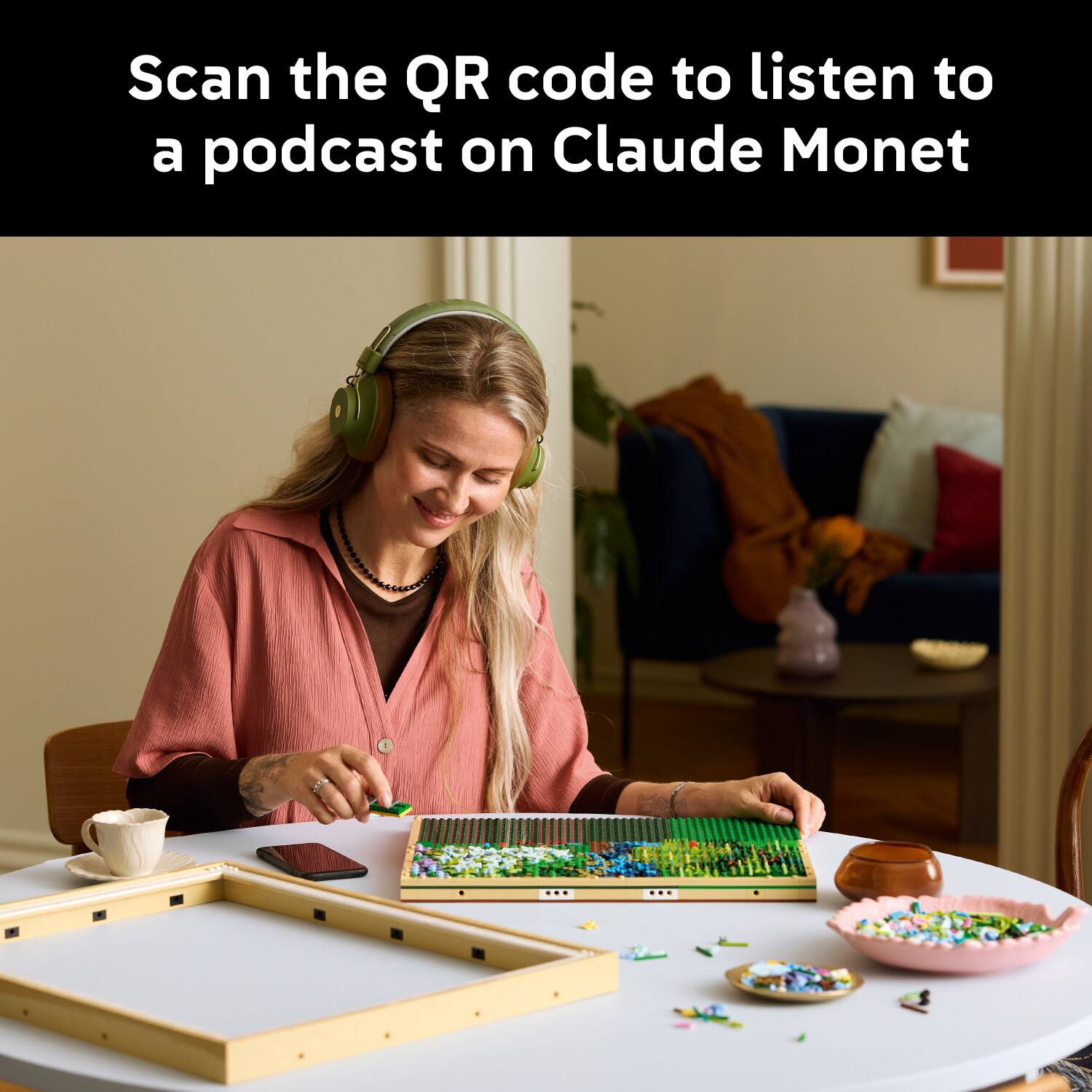 Scan the QR code to listen to a podcast on Claude Monet