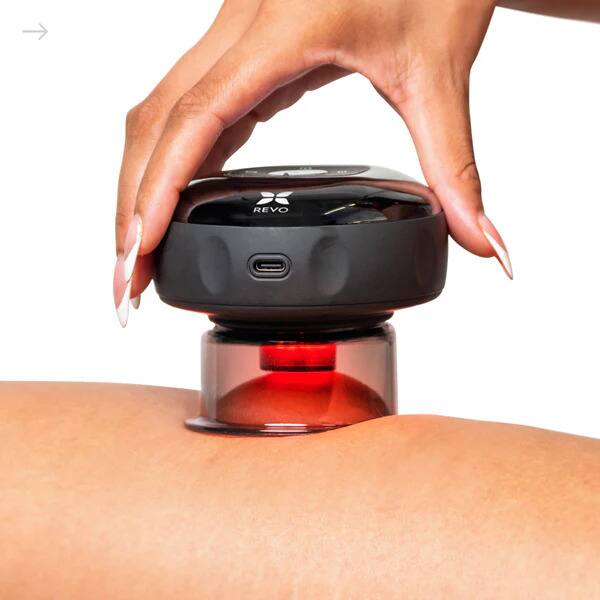 Front. REVO - REVO Smart Cupping Massager - Black.