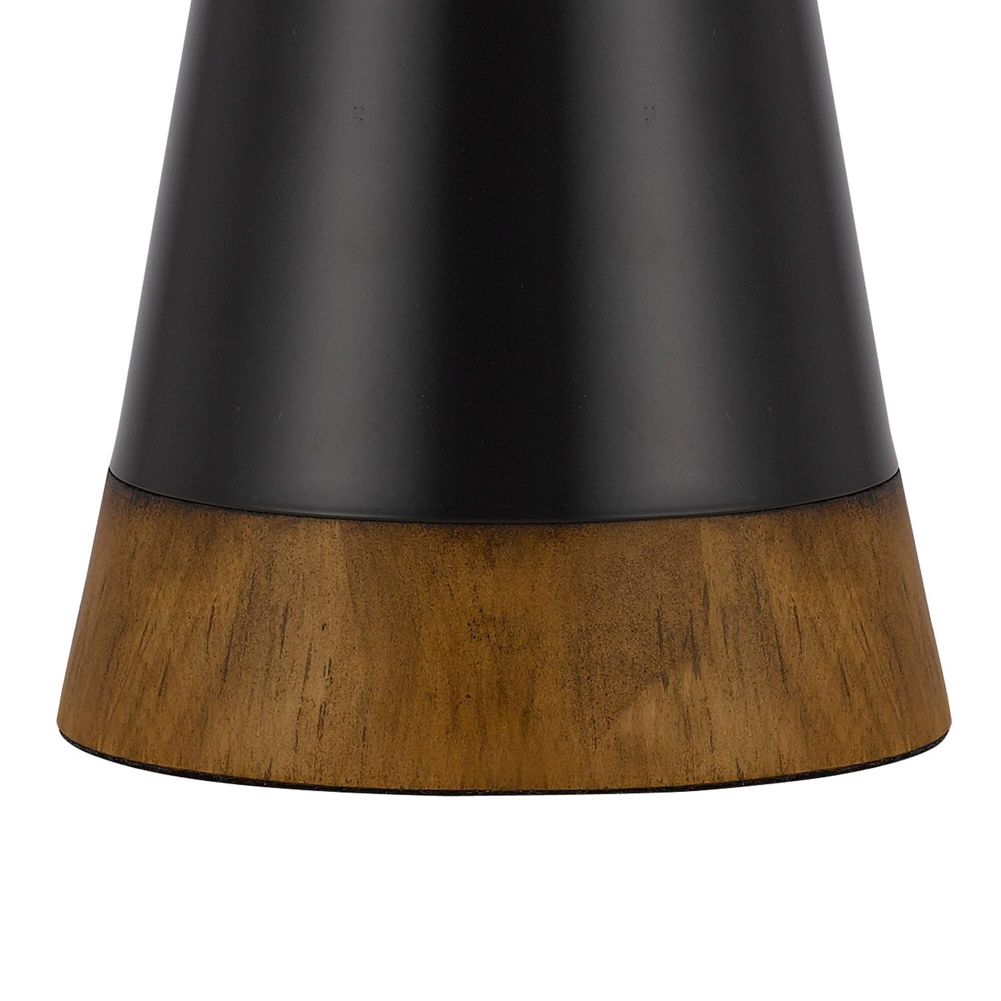 Manhattan Lane 30 Inch 3 Way Table Lamp, Mica Shade, Rubberwood and ...