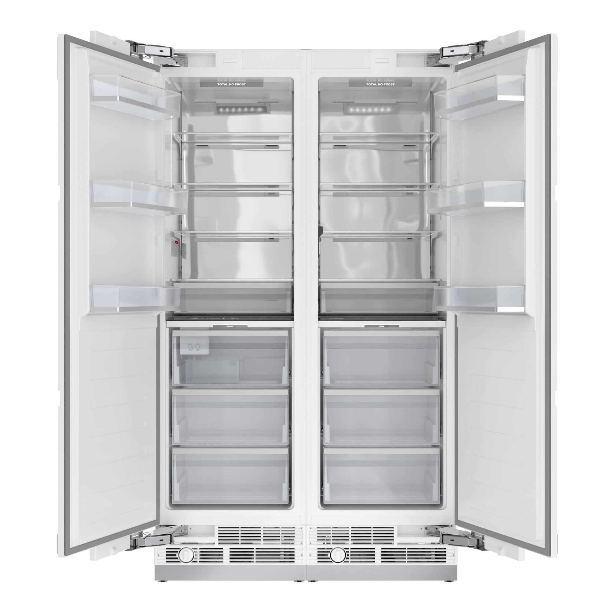 Alt View 1. Koolmore - Panel Ready Column Refrigerator and Freezer, 24" Refrigerator and 24" Freezer - White.