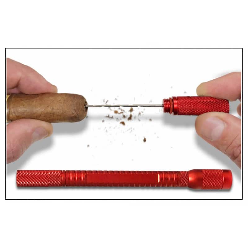 Prestige - Spartan 4-in-1 Cigar Draw Tool (Red) - Candy Apple Red Finish