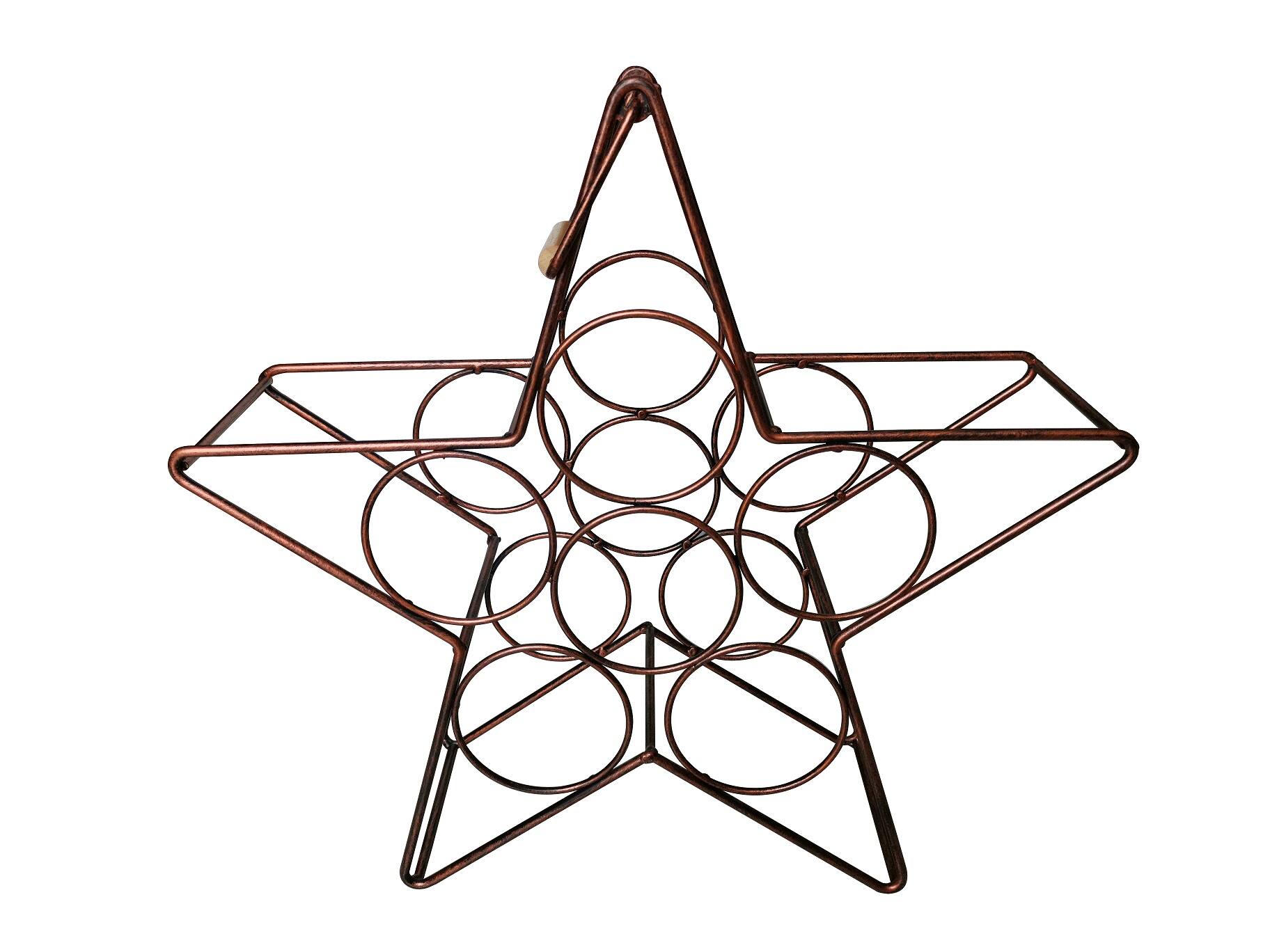 Alt View 1. Kings Brand Furniture - Kings Brand Furniture – Metal Countertop Tabletop Wine Rack - Freestanding Modern Wine Bottle Holder Stand - Rust/Copper.