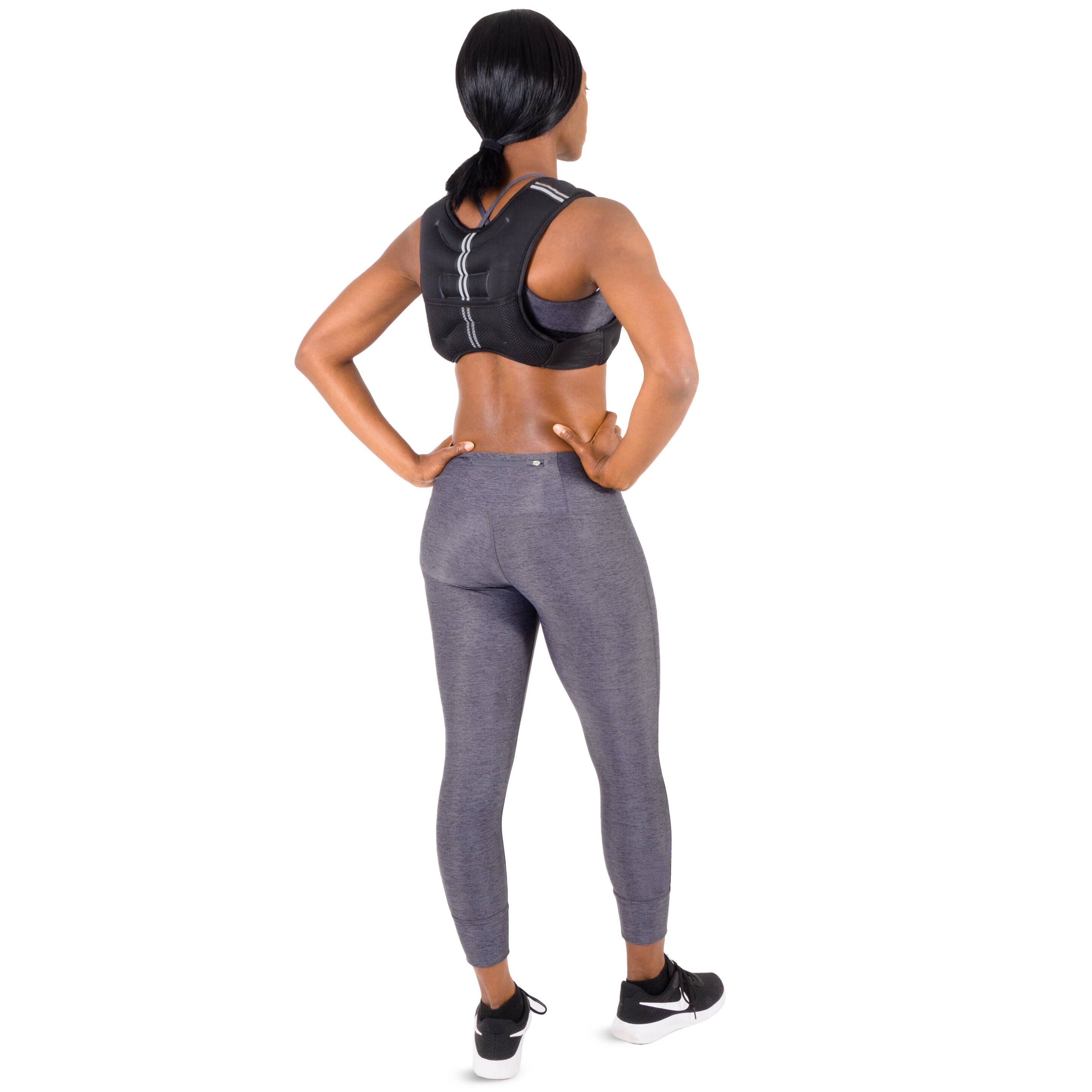 Alt View 1. ProsourceFit - ProsourceFit Weighted Vest, 10 lbs - Black.