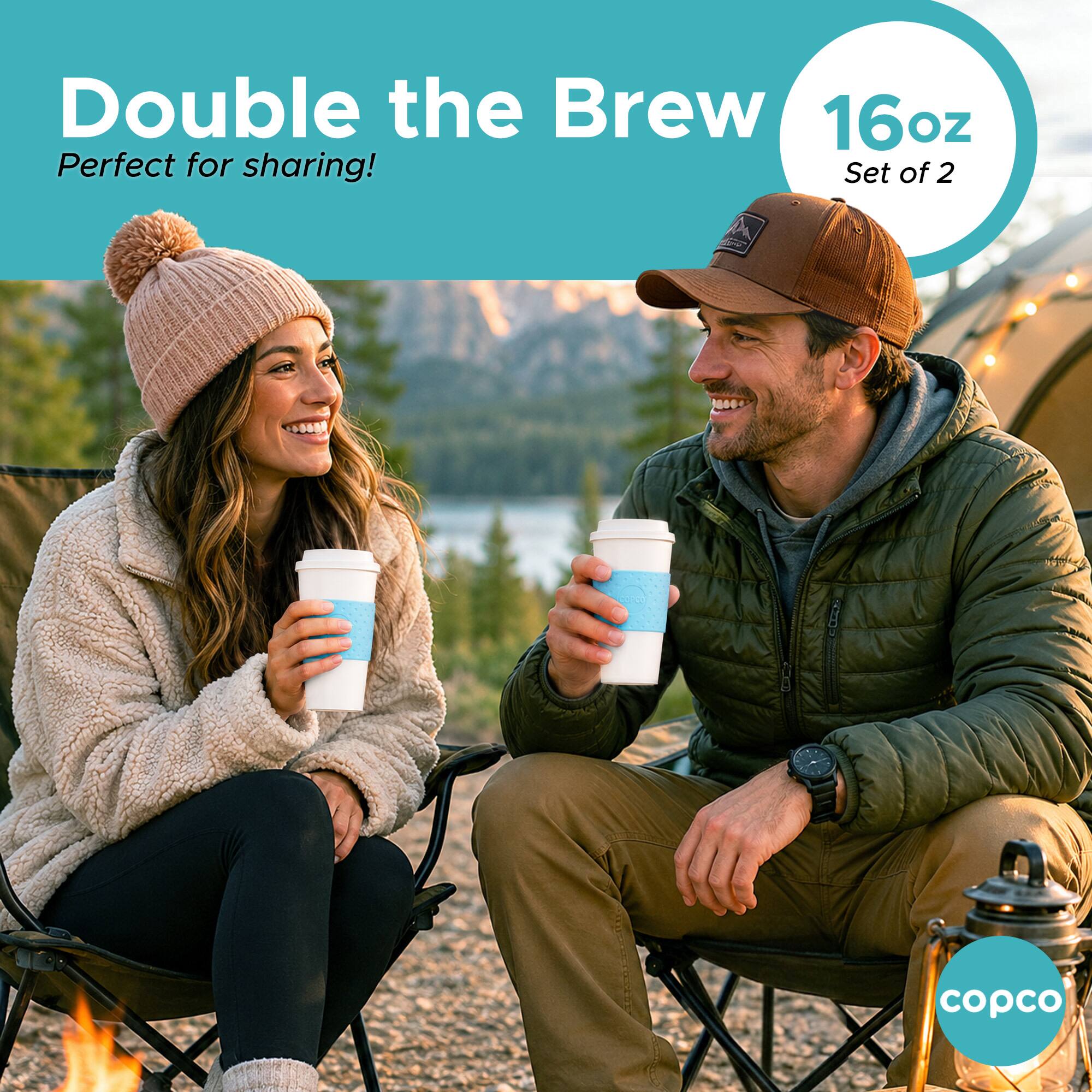 Double the Brew  
16oz  
Perfect for sharing!  
Set of 2