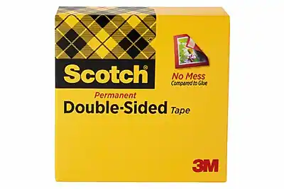 Scotch
Permanent Double-Sided Tape
No Mess Compared to Glue
3M