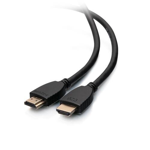 Front. C2G - 50606 757120506065 1.5 feet Core Series High Speed HDMI Cable with Ethernet - 4K 60 Hz - Male/Male - Black - Black.