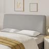 Pinmoco - 6.3“ Thickness Upholstered Headboard Ergonomic Design Headboard - Gray