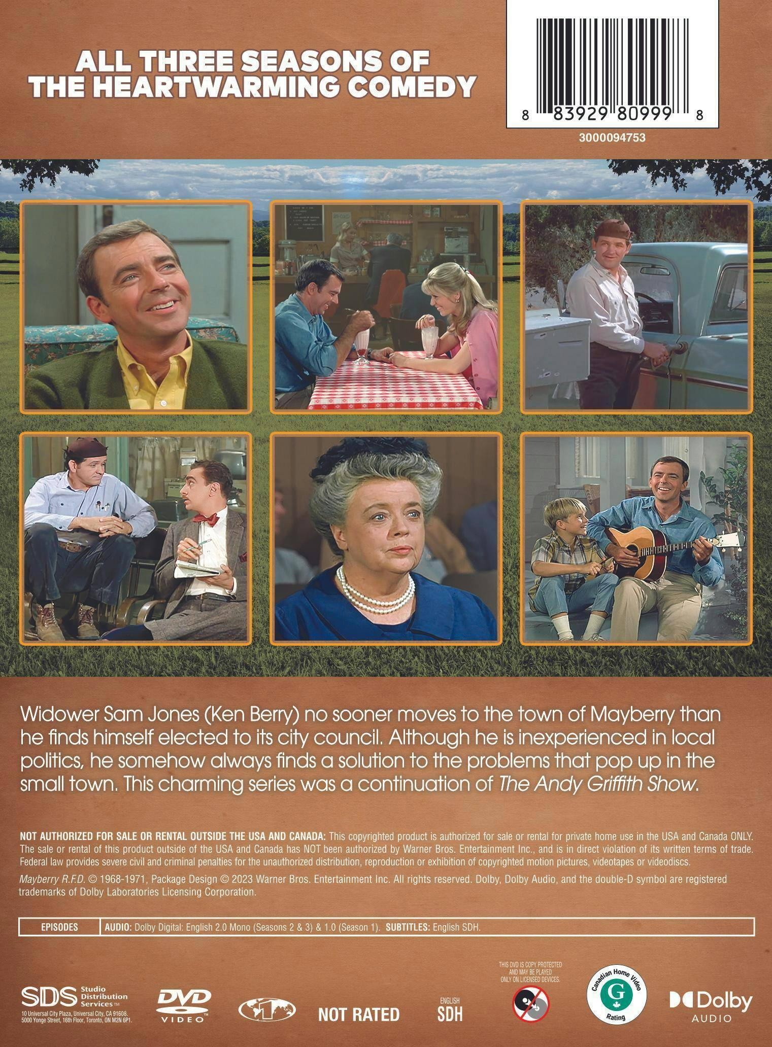 Angle. Mayberry R.F.D.: The Complete Series (Box Set) [DVD].