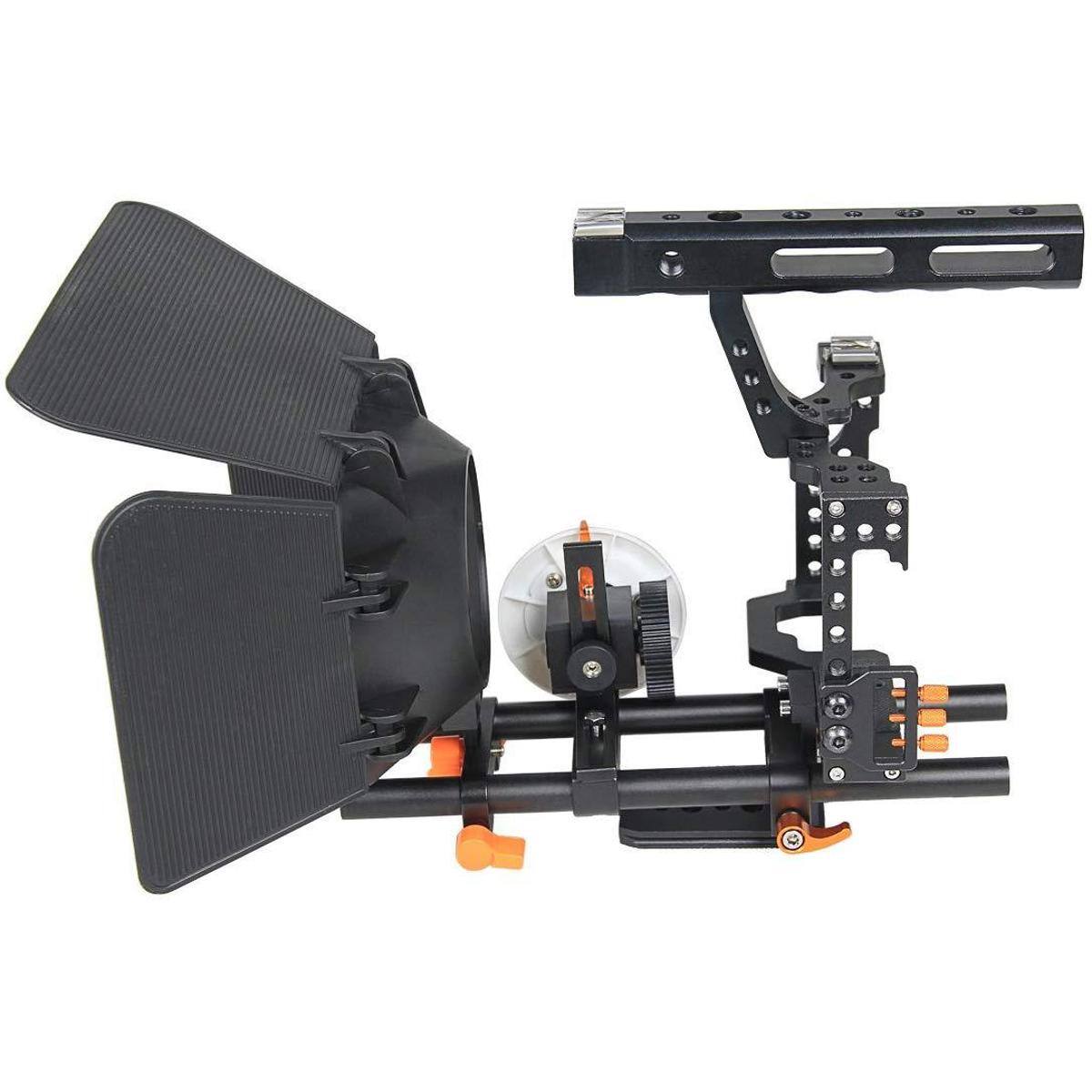 Alt View 6. YELANGU - YELANGU C5 Camera Video Cage Kit for Sony GH4/A7, Orange.