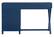 Alt View Zoom 12. Linon Home Décor - Penrose Four-Drawer Side Storage Desk - Navy Paint / Silver Hardware.