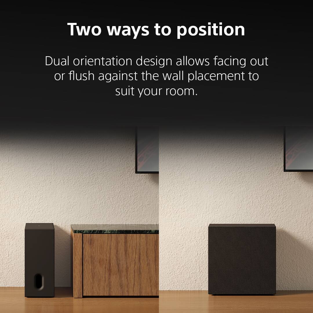 Two ways to position

Dual orientation design allows facing out or flush against the wall placement to suit your room.