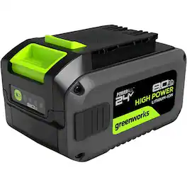 24V 8.0Ah Lithium-Ion Battery(Genuine Greenworks Battery/ 125+ Compatible Tools)