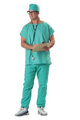 California Costumes - Doctor Scrubs Adult Costume Medium - Green