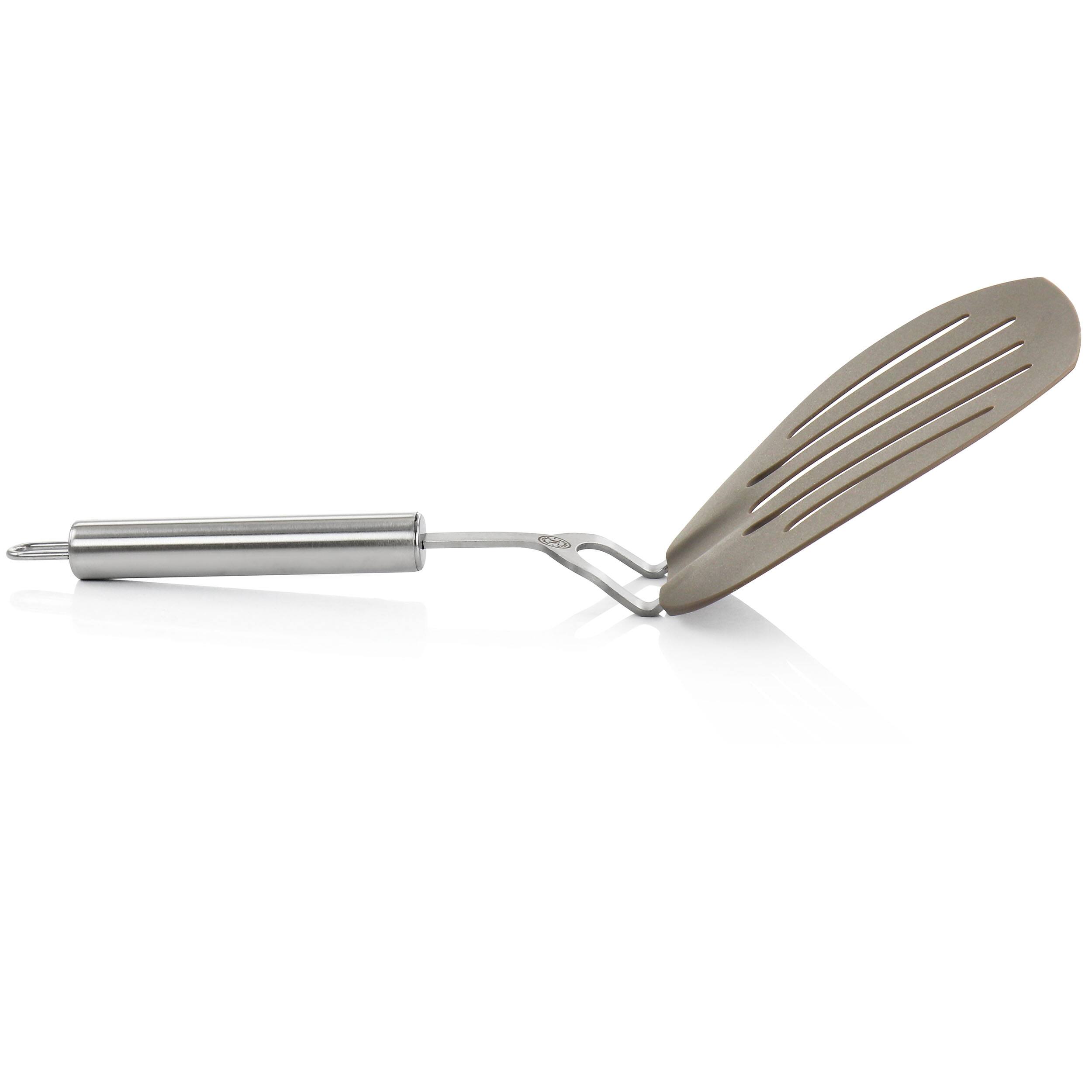 Alt View 2. Martha Stewart - Martha Stewart Nylon Wide Slotted Pancake Turner in Taupe - Brown.