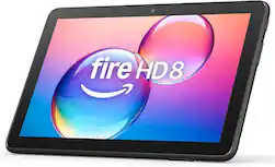Amazon - Fire HD 8 tablet, 8” HD Display, 3GB memory, 32GB, designed for portable entertainment (2024 release) - Black - Front_Zoom