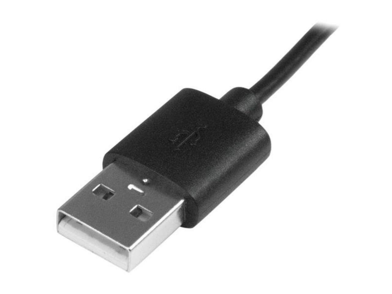 Alt View 3. StarTech.com - StarTech.com 1m 3 ft Micro-USB Cable with LED Charging Light - M/M - USB to Micro USB Cable.