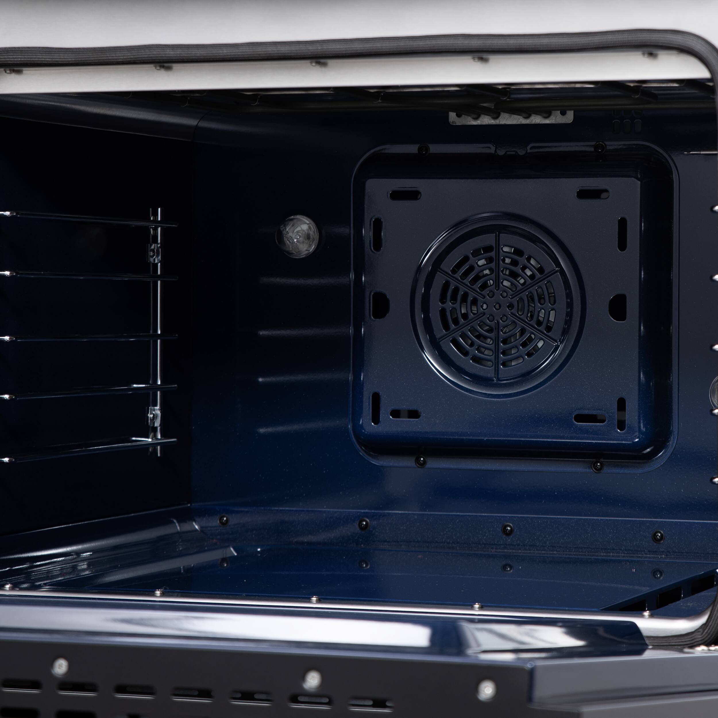 Alt View 12. Forno Appliances - Massimo 4.32 Cu. Ft. Freestanding Dual Fuel True Convection Range with Air Fryer Basket - Black.