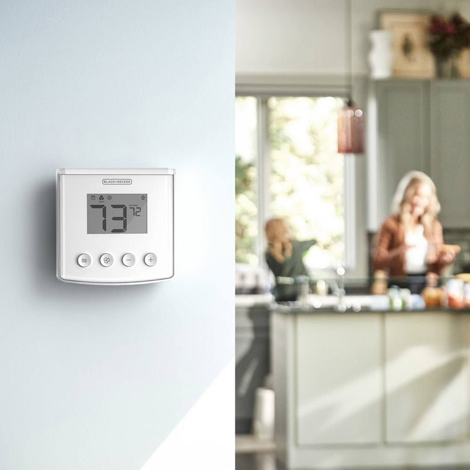 Alt View 7. Black+Decker - Black+Decker BDXSKSW01 Smart Home Kit with Smart Thermostat, Light, and Plug.