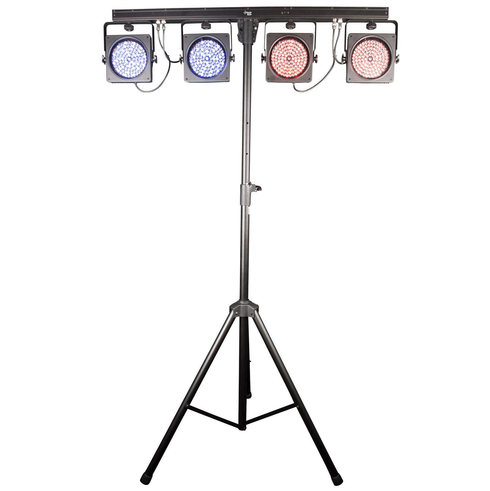 Alt View 8. CHAUVET DJ - CHAUVET DJ 4BAR USB DMX LED Wash Light System w/Tripod, Travel Bags & Footswitch - Black.
