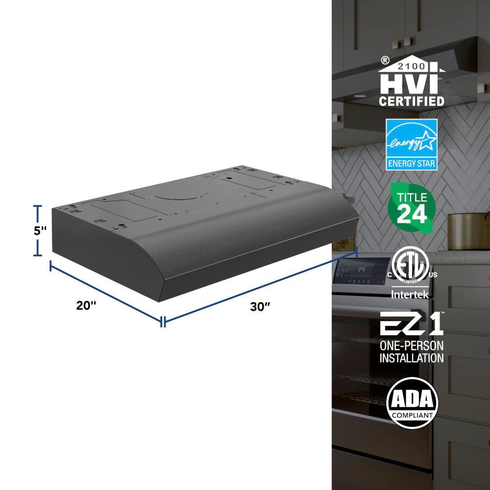 The text on the image is grouped and corrected as follows:

R 2100 HVI CERTIFIED energy ENERGY STAR T i 5" T 20" 30" TITLE 24 P C ETD US LSTED Intertek 2Z1 ONE-PERSON INSTALLATION ADA COMPLIANT