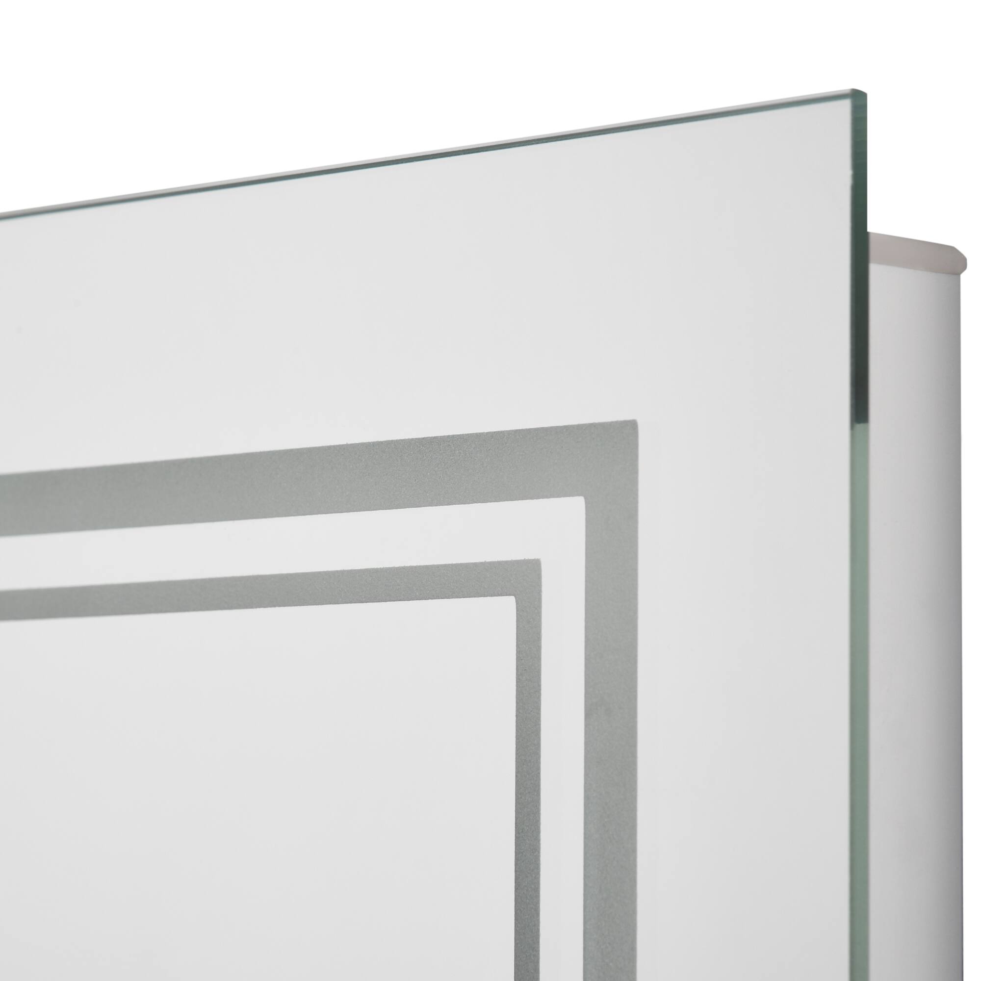 Alt View 7. Homcom - 32"x24" LED Bathroom Mirror, Lighted Vanity Mirror, Wall Mounted with Smart Touch Button, Waterproof, Plug-in.