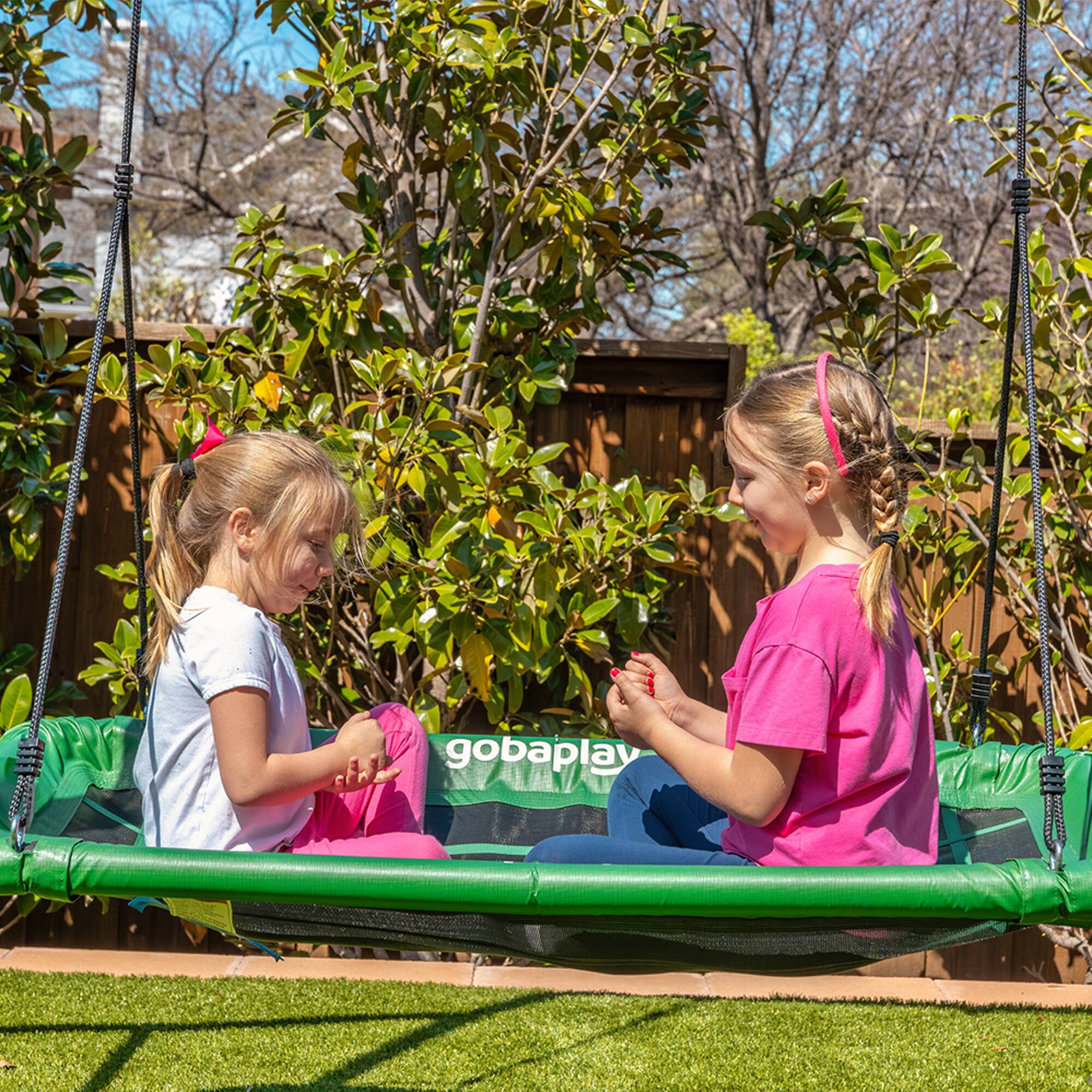 Alt View 5. gobaplay - gobaplay Rectangle Tree Swing, 46" x 25" Platform (Swingset Frame Not Included) - Green.