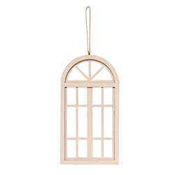 Left. BreeBe - *Arch Window Ornament - 2 Asstd - White, Dark Grey.