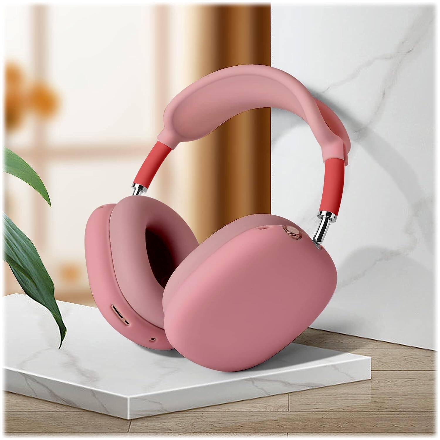 Alt View 16. SaharaCase - Silicone Combo Kit Case for Apple AirPods Max Headphones - Pink.