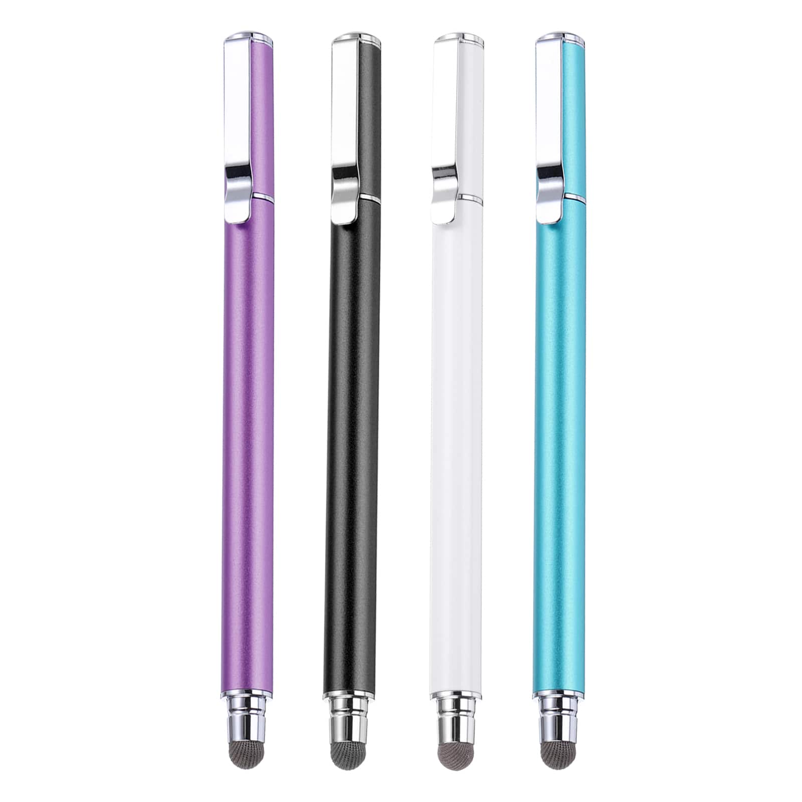 Unique Bargains - 4pcs Stylus Pens for Touch Screens Universal Capacitive Stylus Pencil Sensitivity for Phone Tablet Touch Screen Device - Black Blue Purple White