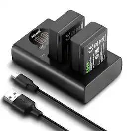 Neewer - 2-Pack EN-EL25 Battery & USB-C Charger Set for Nikon Z30/Z50/Zfc