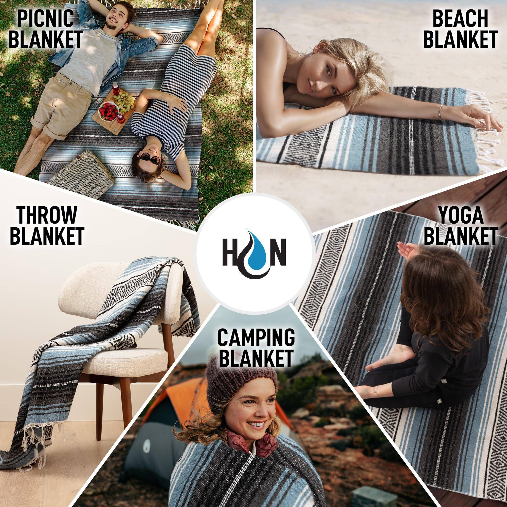 PICNIC BLANKET  
BEACH BLANKET  
THROW BLANKET  
YOGA BLANKET  
CAMPING BLANKET