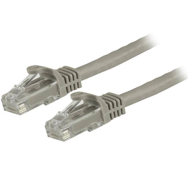 Front. StarTech.com - 20ft CAT6 Ethernet Cable - Gray CAT 6 Gigabit Ethernet Wire -250MHz 100W PoE RJ45 UTP Network/Patch Cord Snagless.