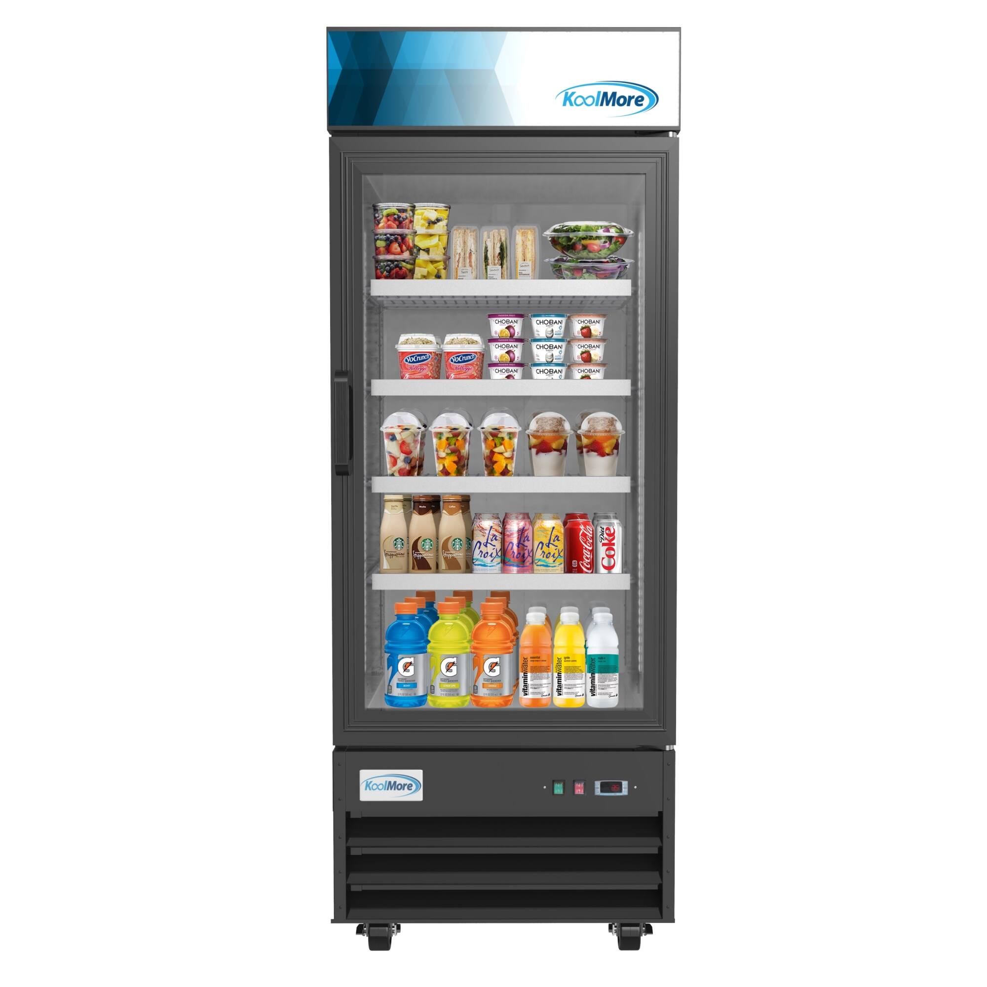 Koolmore - 28 in. One-Door Merchandiser Refrigerator - 23 Cu Ft. MDR-1GD-23C - Black price history on PriceWatchPro