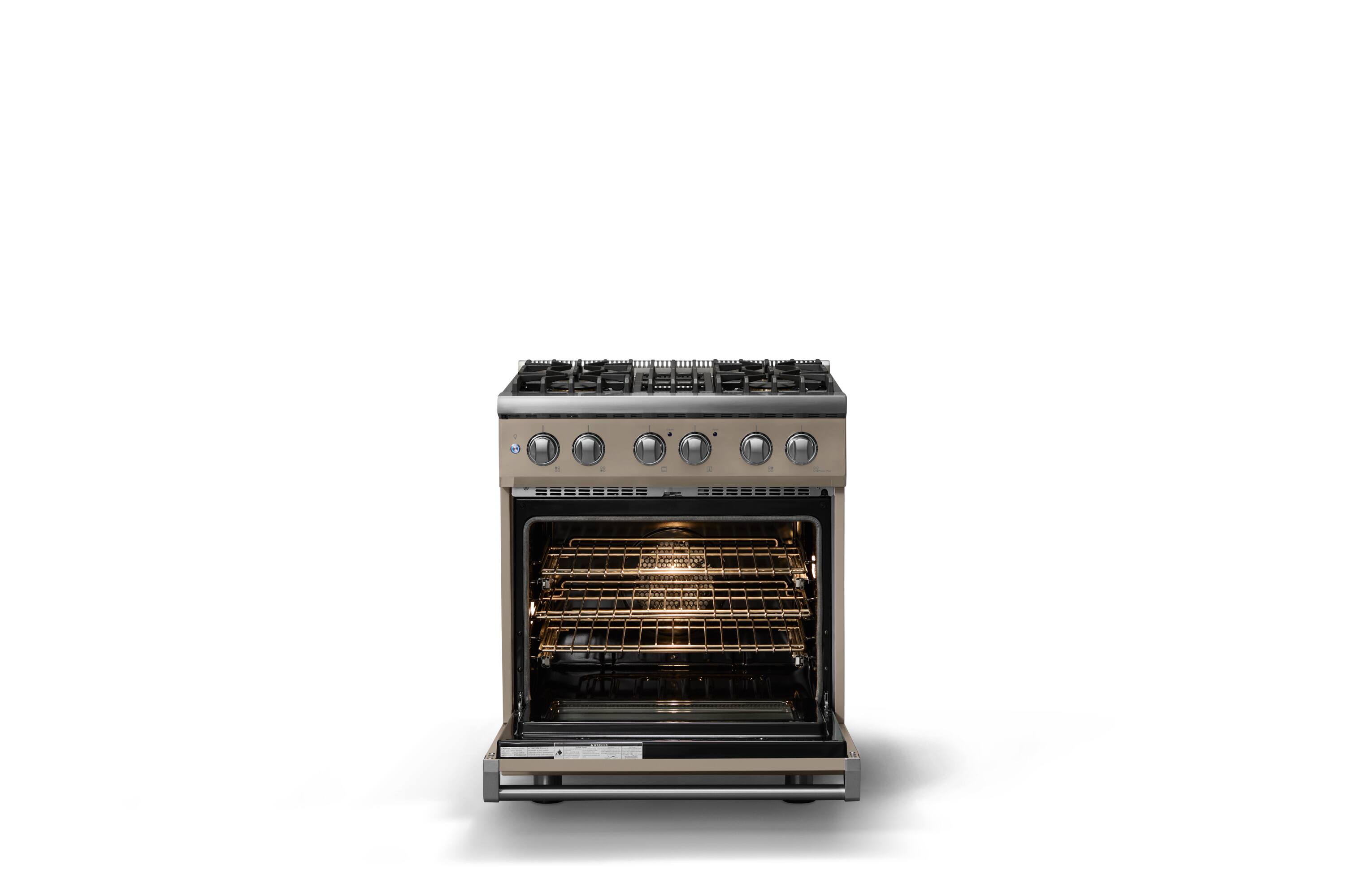 Alt View 2. Viking - 30 in. Wide 4 Burner Pro 5 Series 4.7 Cu. Ft. Freestanding Sealed Dual Fuel Convection Range - Nantucket - Nantucket.