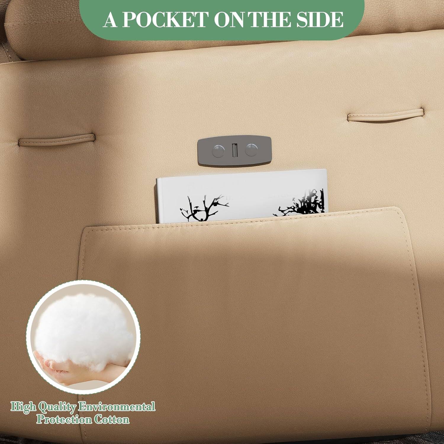 A POCKET ON THE SIDE

High Quality Environmental Protection Cotton