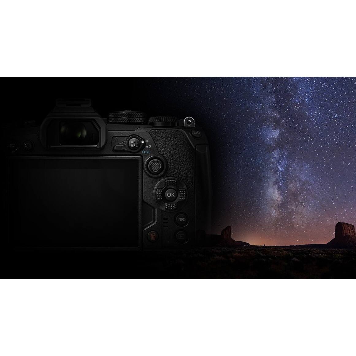 Alt View 19. Olympus - OM-D E-M1 Mark III 4K Video Mirrorless Camera Body Only - Black.