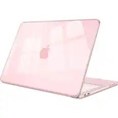 Front. Kitcheniva - Ultra-Thin Snap On Hard Shell Case for MacBook Neo 13 Inch (2026) Crystal Blush - Crystal Blush.