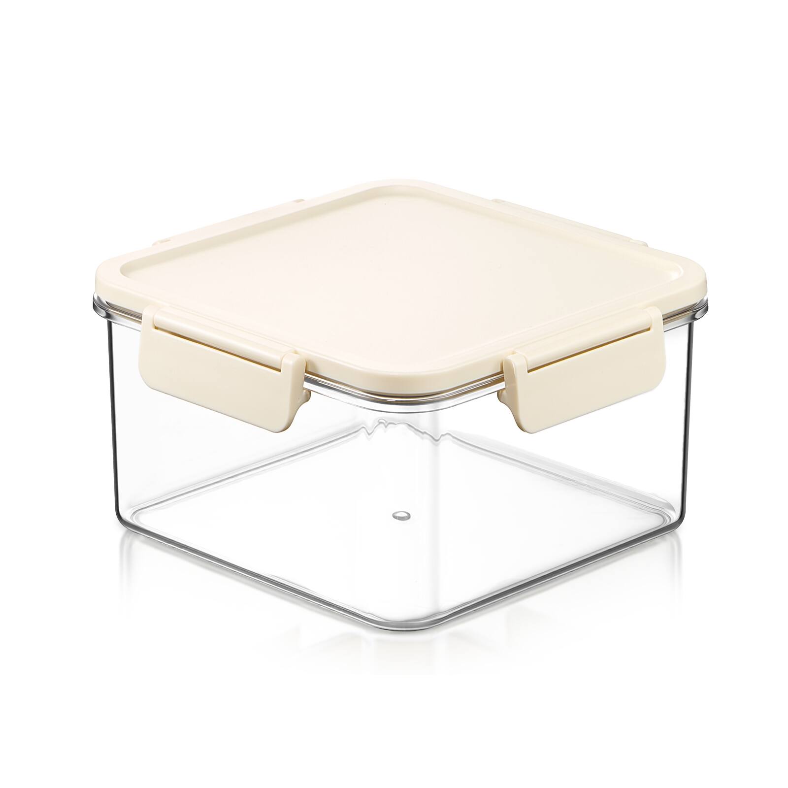 Angle. Sorbus - Sorbus Airtight Food Storage Container- Clear Stackable Pantry Canister with Secure Lid for Rice, Cereal, Flour, Pasta - Clear.