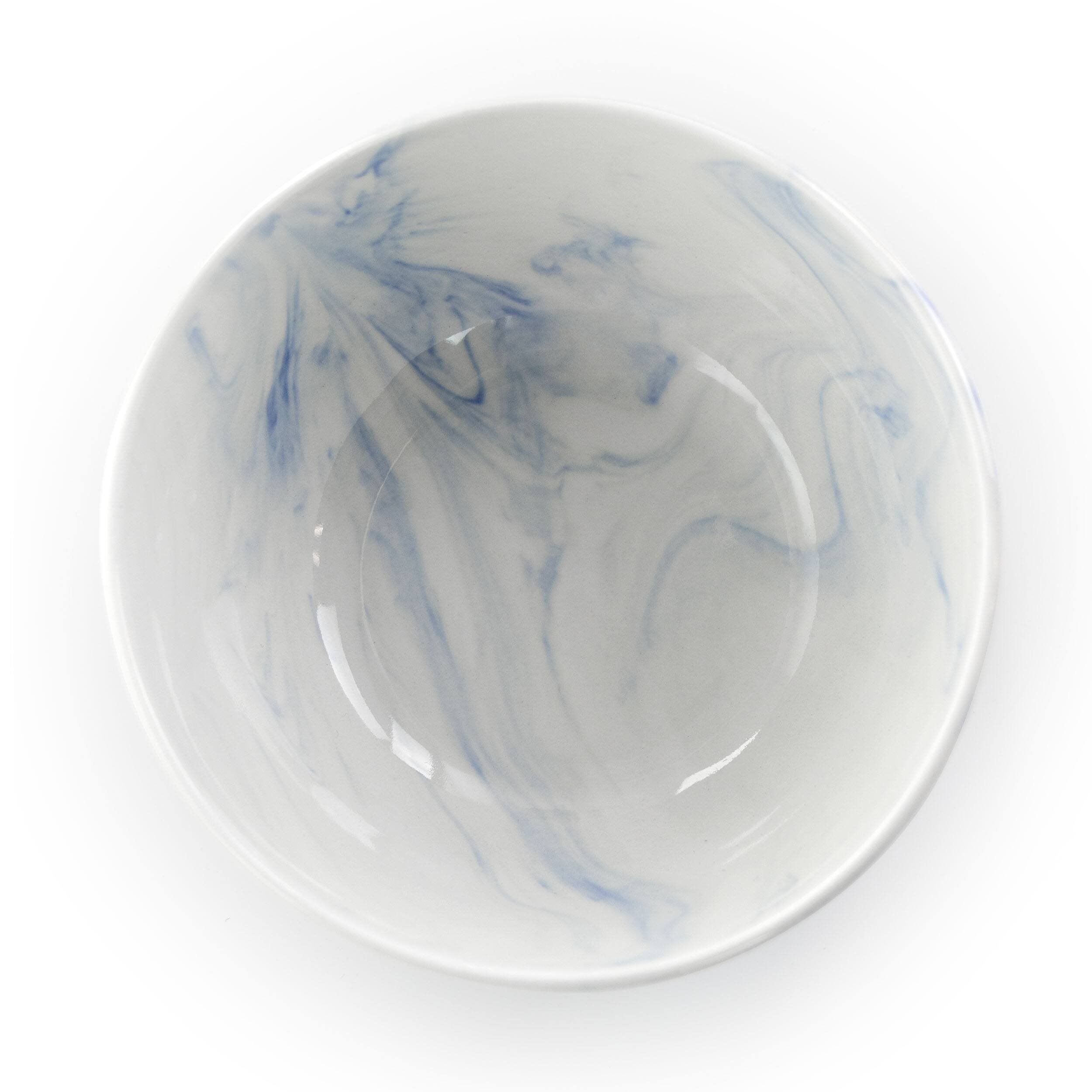 Alt View 4. Elama - Elama Fine Marble 16 Piece Stoneware Dinnerware Set in Blue and White - Blue and White.