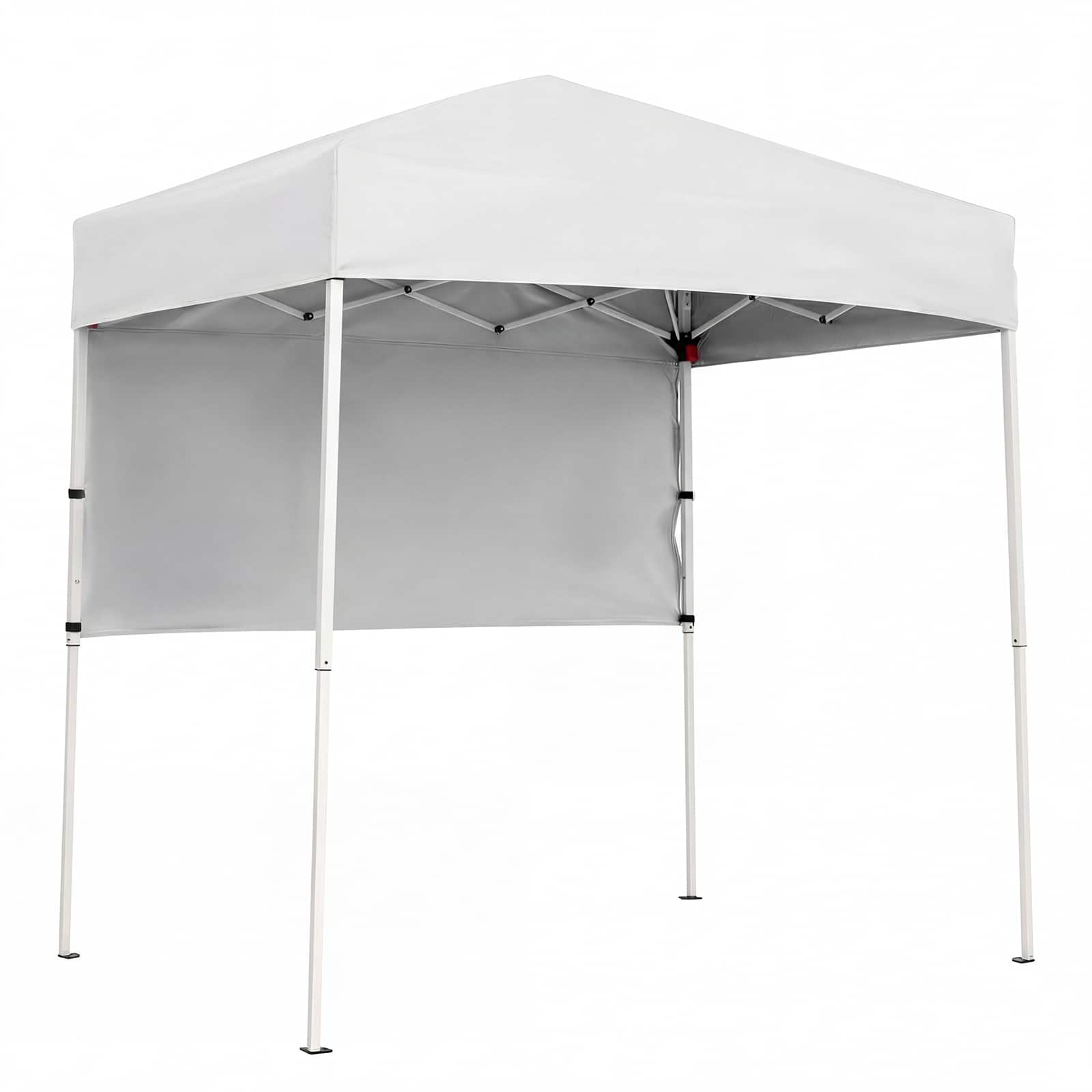 Costway - Pop-Up Canopy Tent with 1 Half Sidewall, Easy Setup Folding Outdoor Sun Shelter - White price history on PriceWatchPro