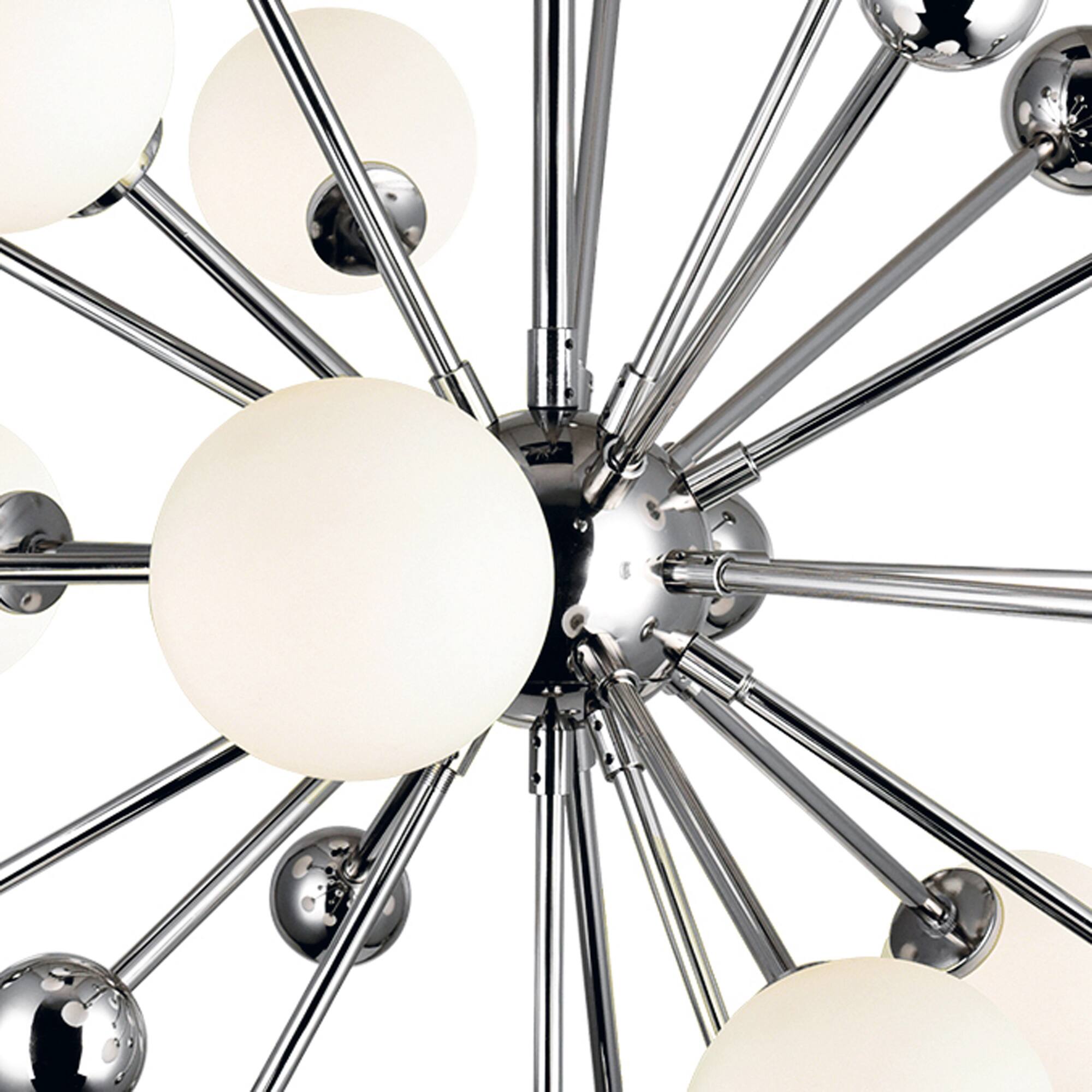 Angle. CWI Lighting - Element 11 Light Chandelier With Polished Nickel Finish - Polished Nickel.